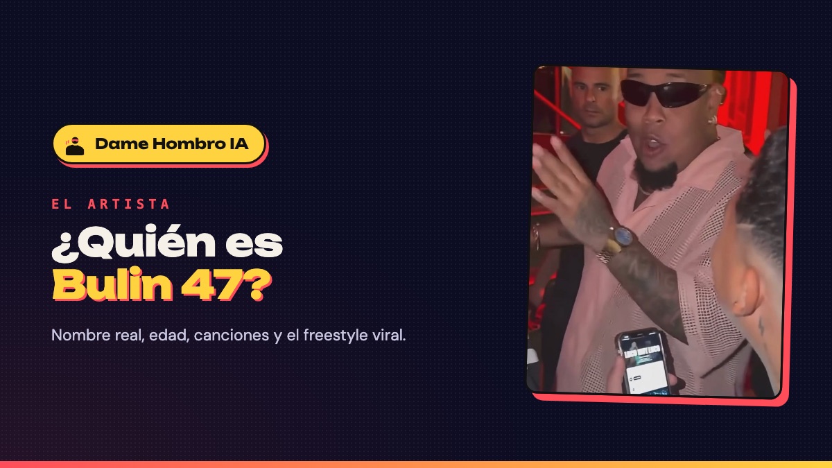 Quién es Bulin 47: el artista dominicano de dembow con gafas de sol y camisa rosa de malla durante el freestyle de Dame Hombro