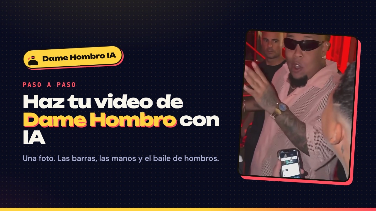Video de Dame Hombro IA: un freestyler rapea con la mano abierta bajo luz roja mientras un fan sostiene un altavoz